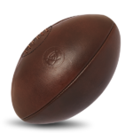 VINTAGE LEATHER RUGBY BALL